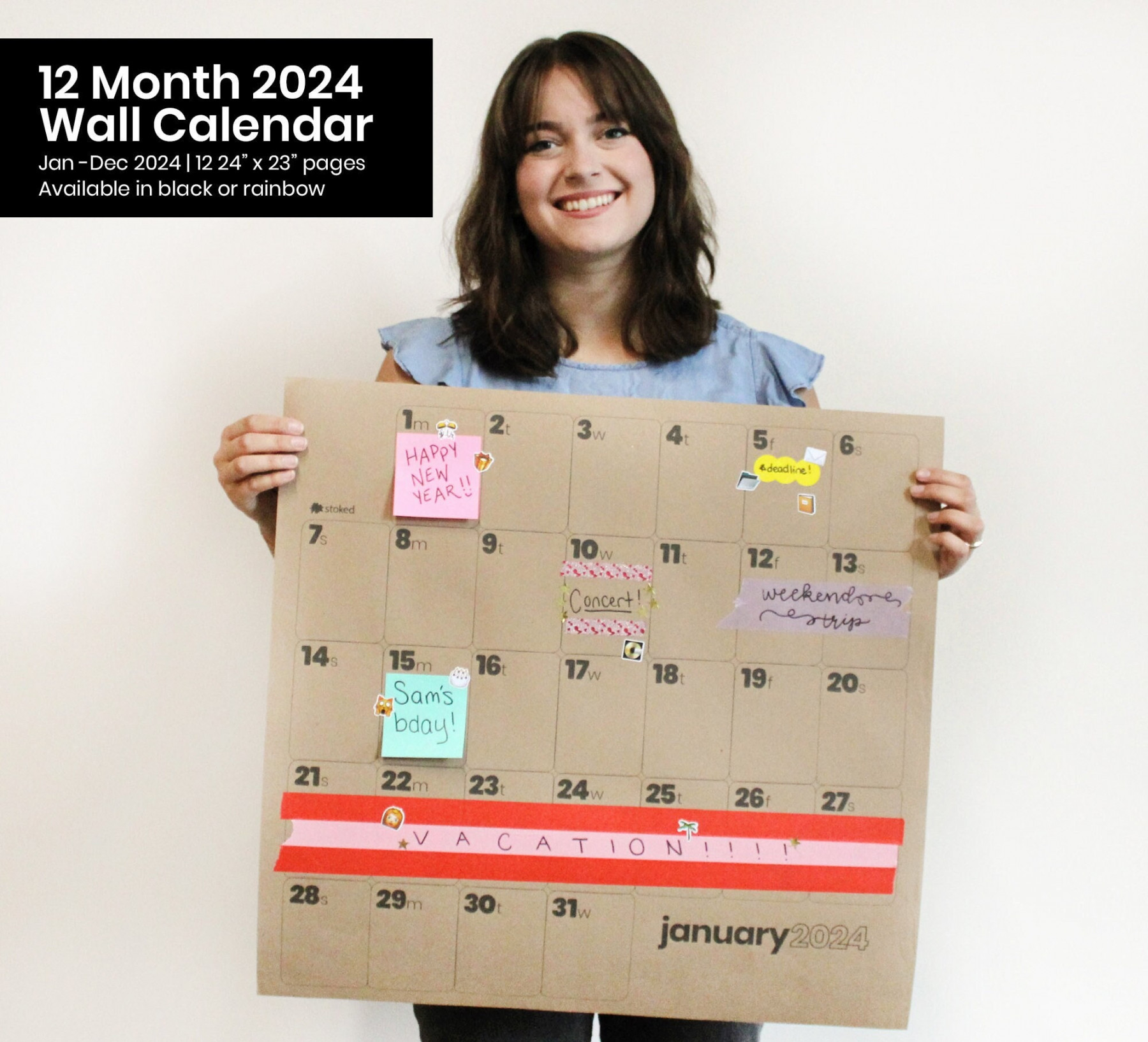 Large Wall Calendar,  Production Calendar,  Company