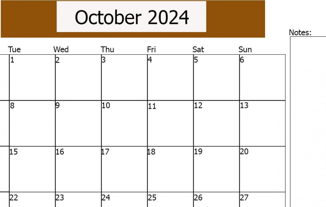 OCTOBER CALENDAR, DUE Date Calendar, Get Your Life in Order