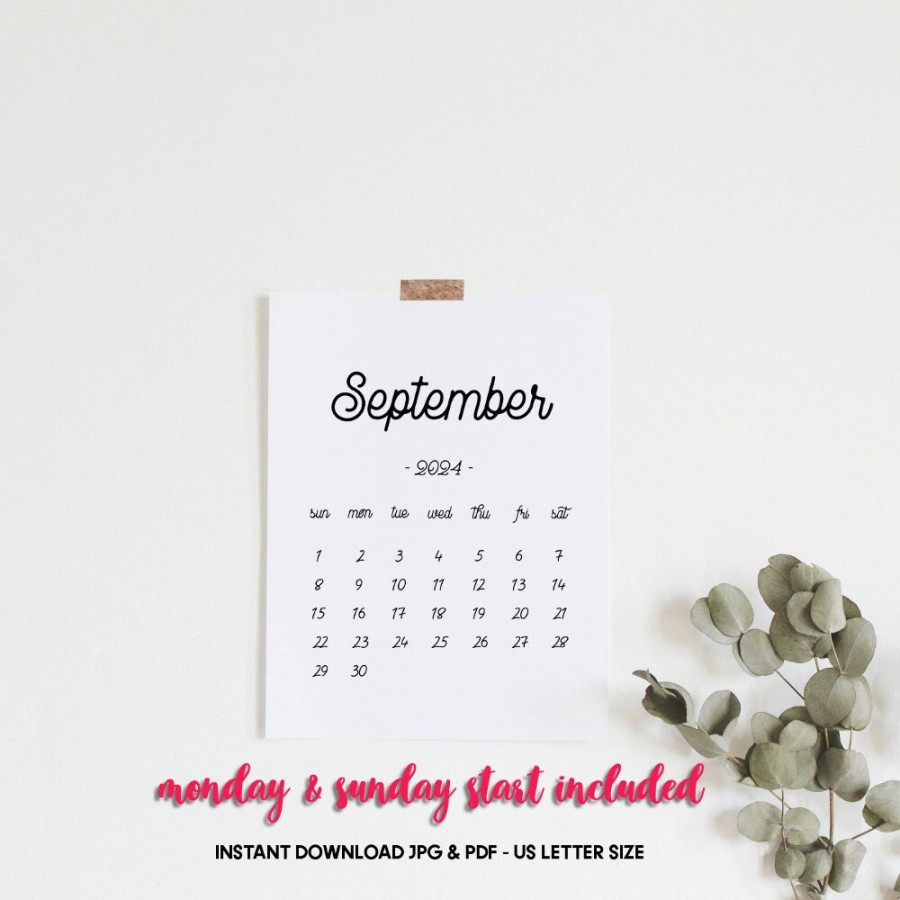 Printable Calendar September , September Calendar, September