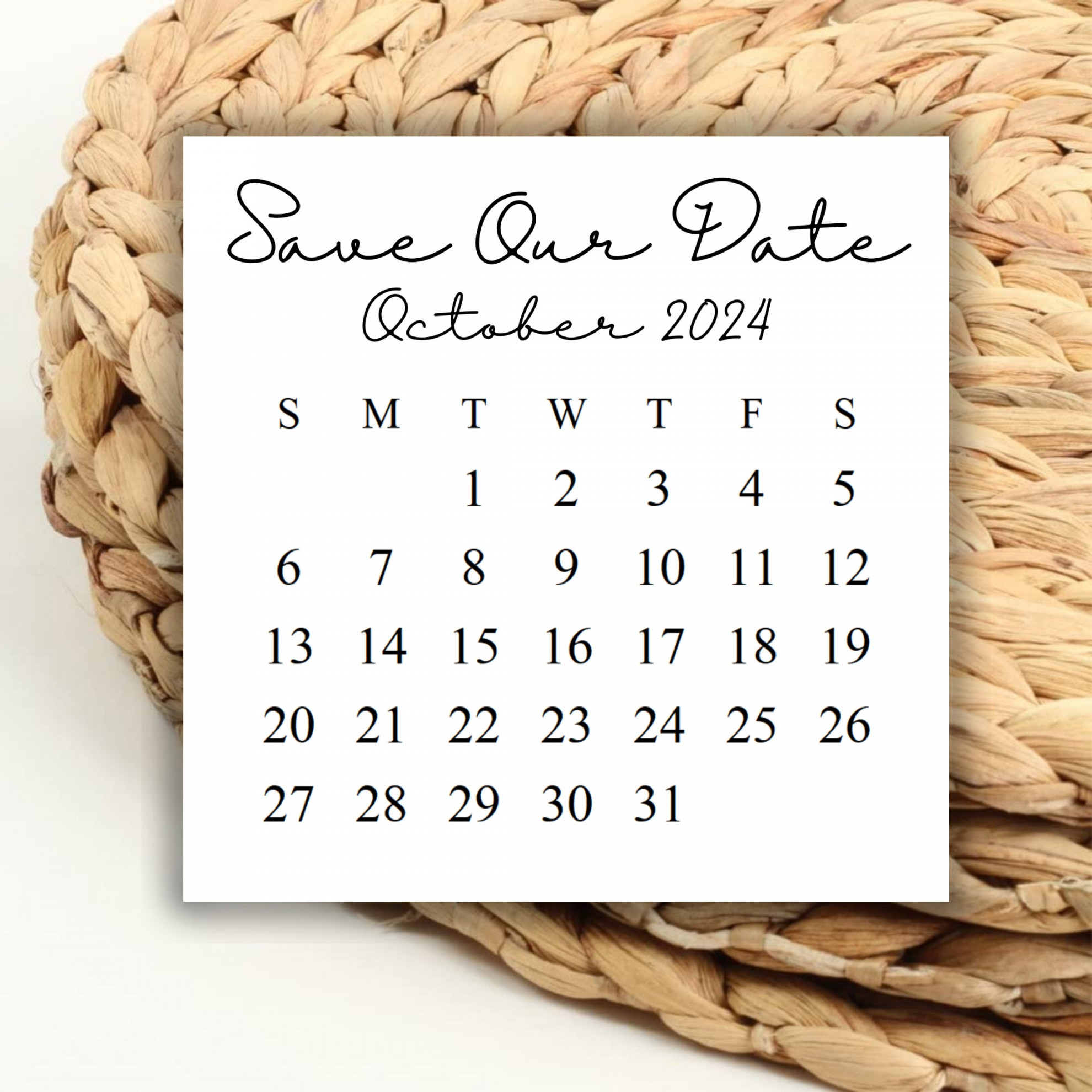 Save the Date October  - Etsy