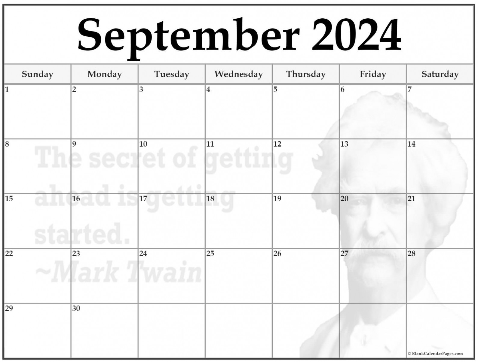 + September 20 quote calendars