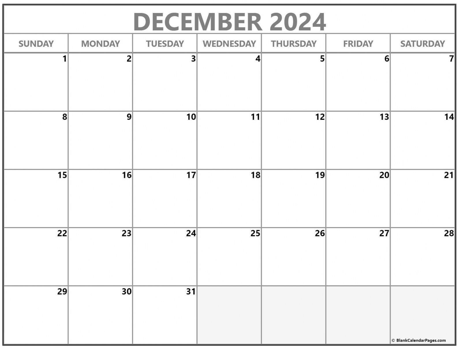 December calendar free printable calendar