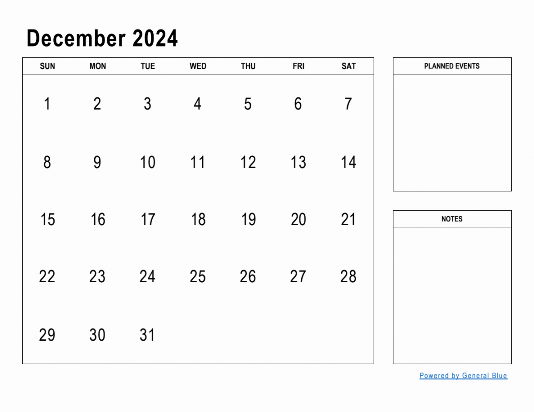 December  Monthly Planner