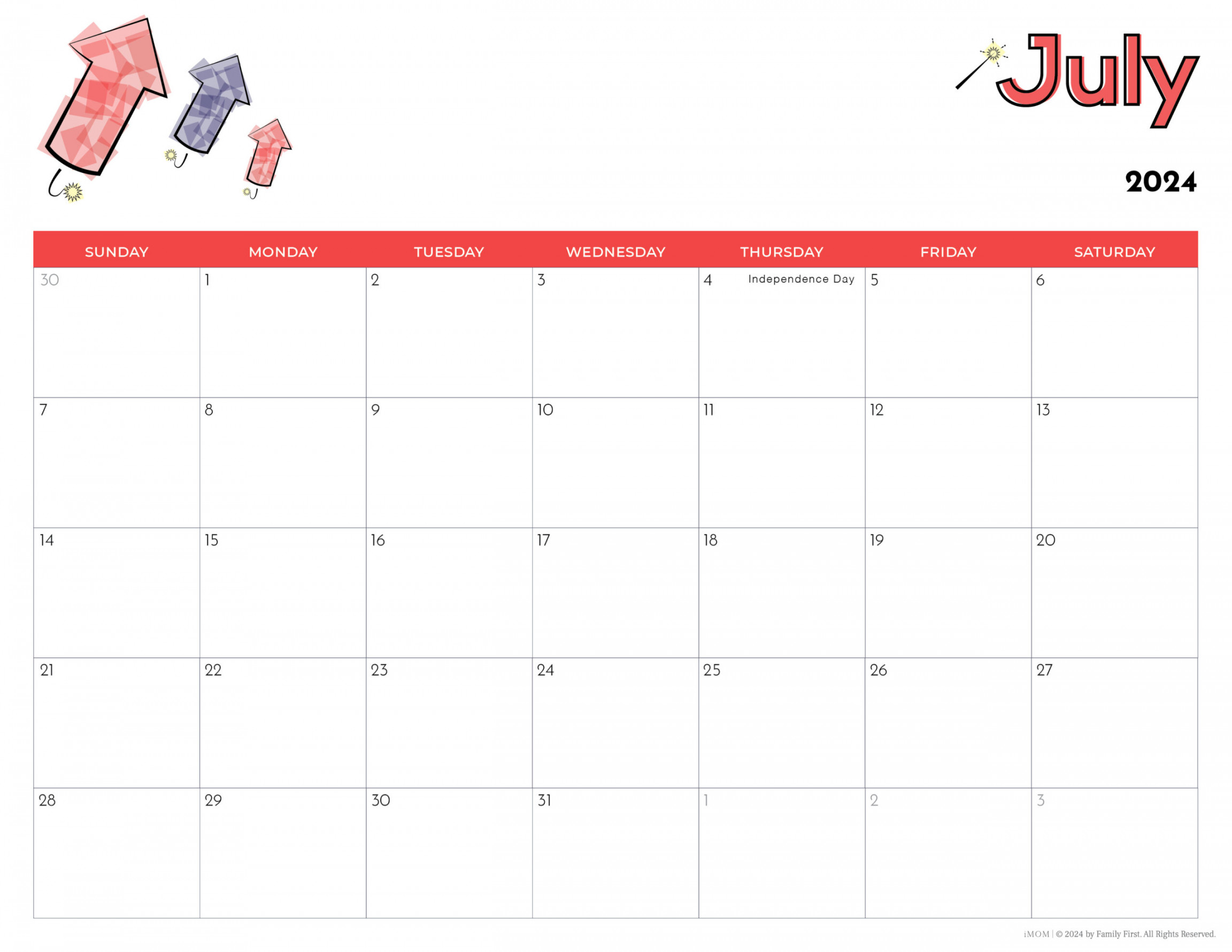 Printable Calendars for Kids - iMOM