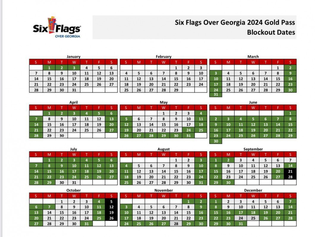 Six Flags Over Georgia]  Calendar : r/rollercoasters