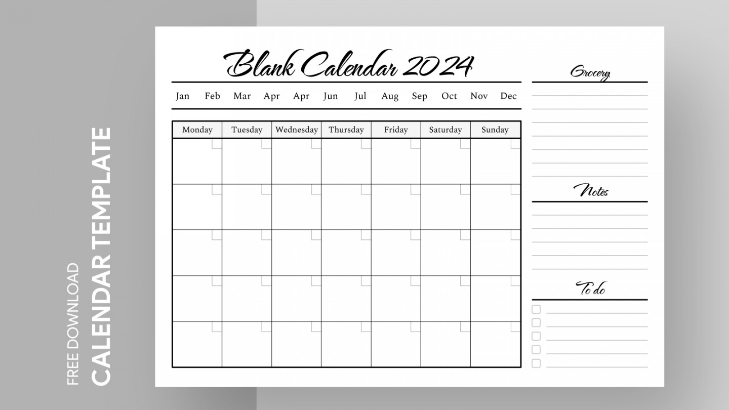 Blank calendar template free google docs template gdoc