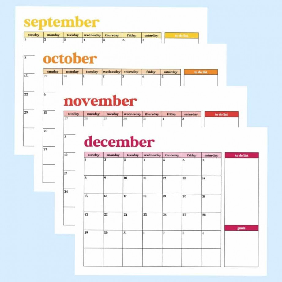 Free printable monthly calendar for pineapple paper co.