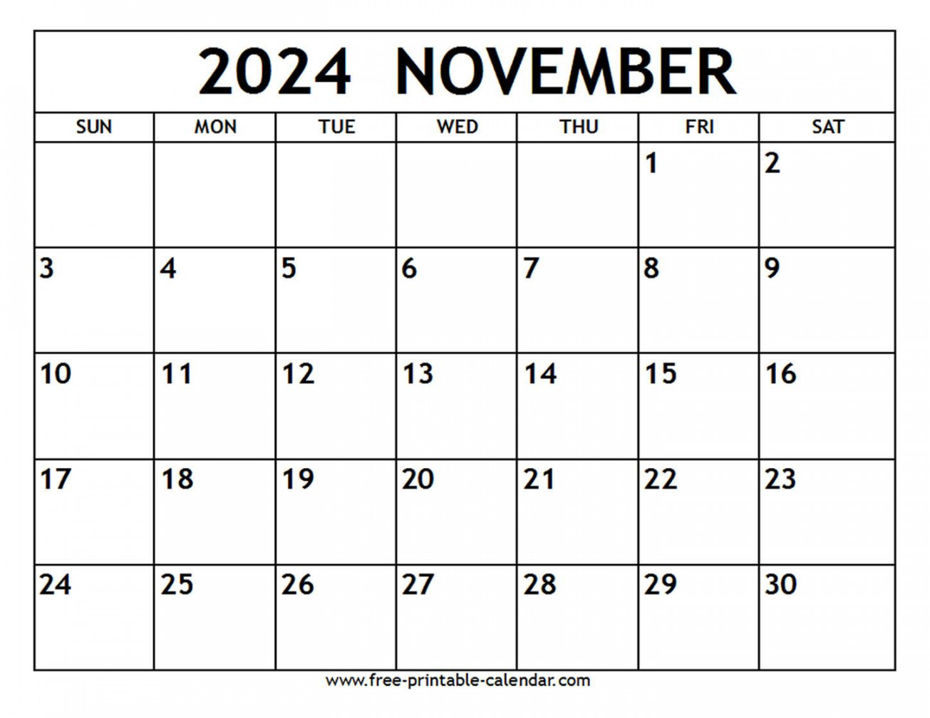 November calendar free printable calendar