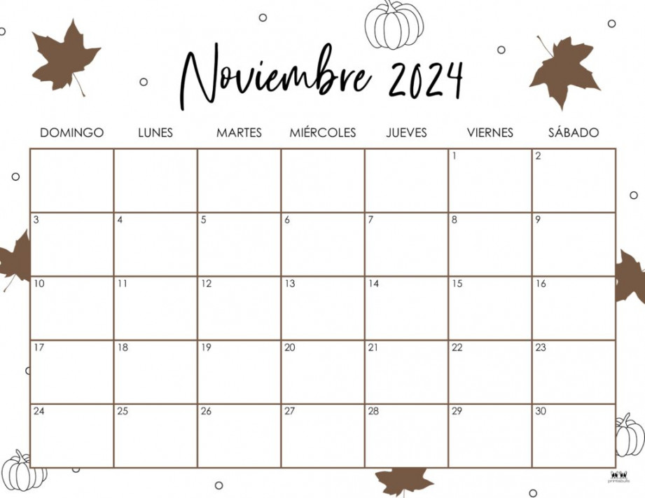 November  Calendars -  FREE Printables  Printabulls