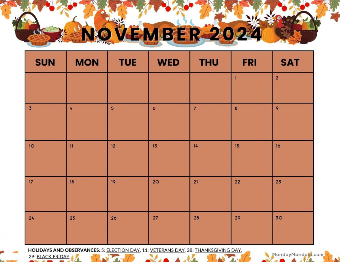 Printable calendars for & (free pdfs)