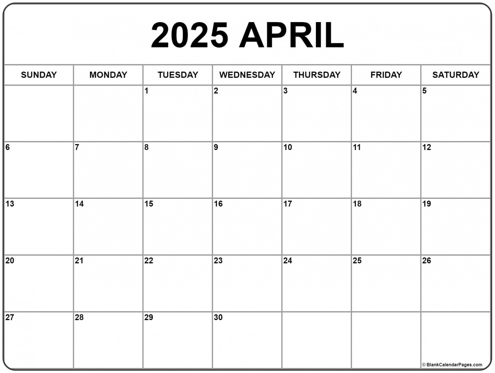 April calendar free printable calendar