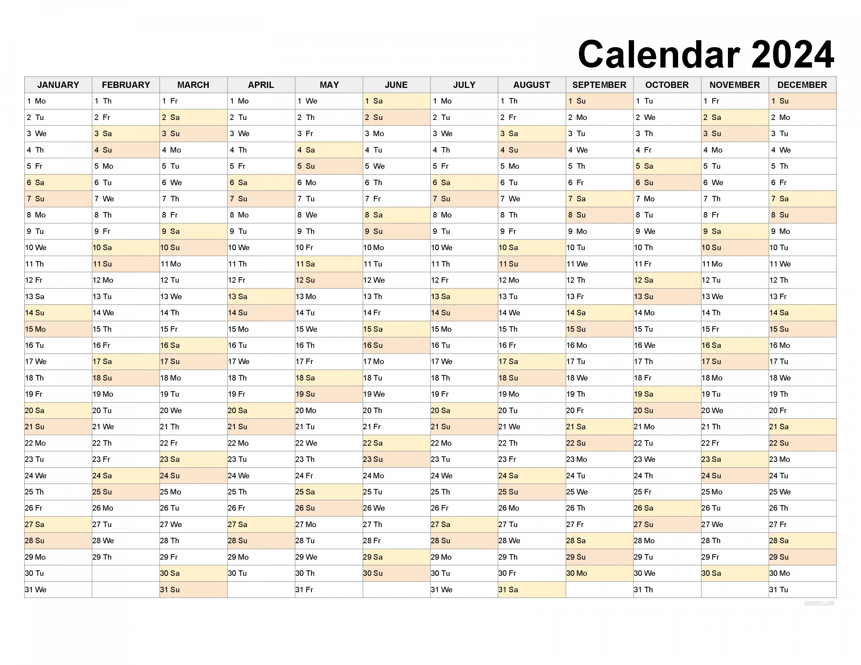 Calendar, Monthly Calendars, with Calendar maker ✓ PDF