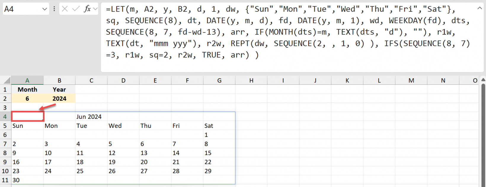 How to Create a Calendar in Excel - Xelplus - Leila Gharani