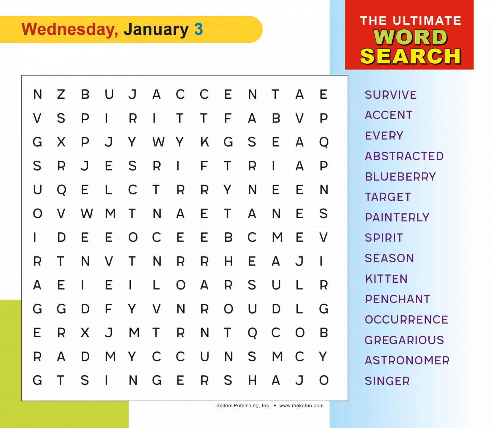 The Ultimate Word Search  Boxed Daily Desk Calendar