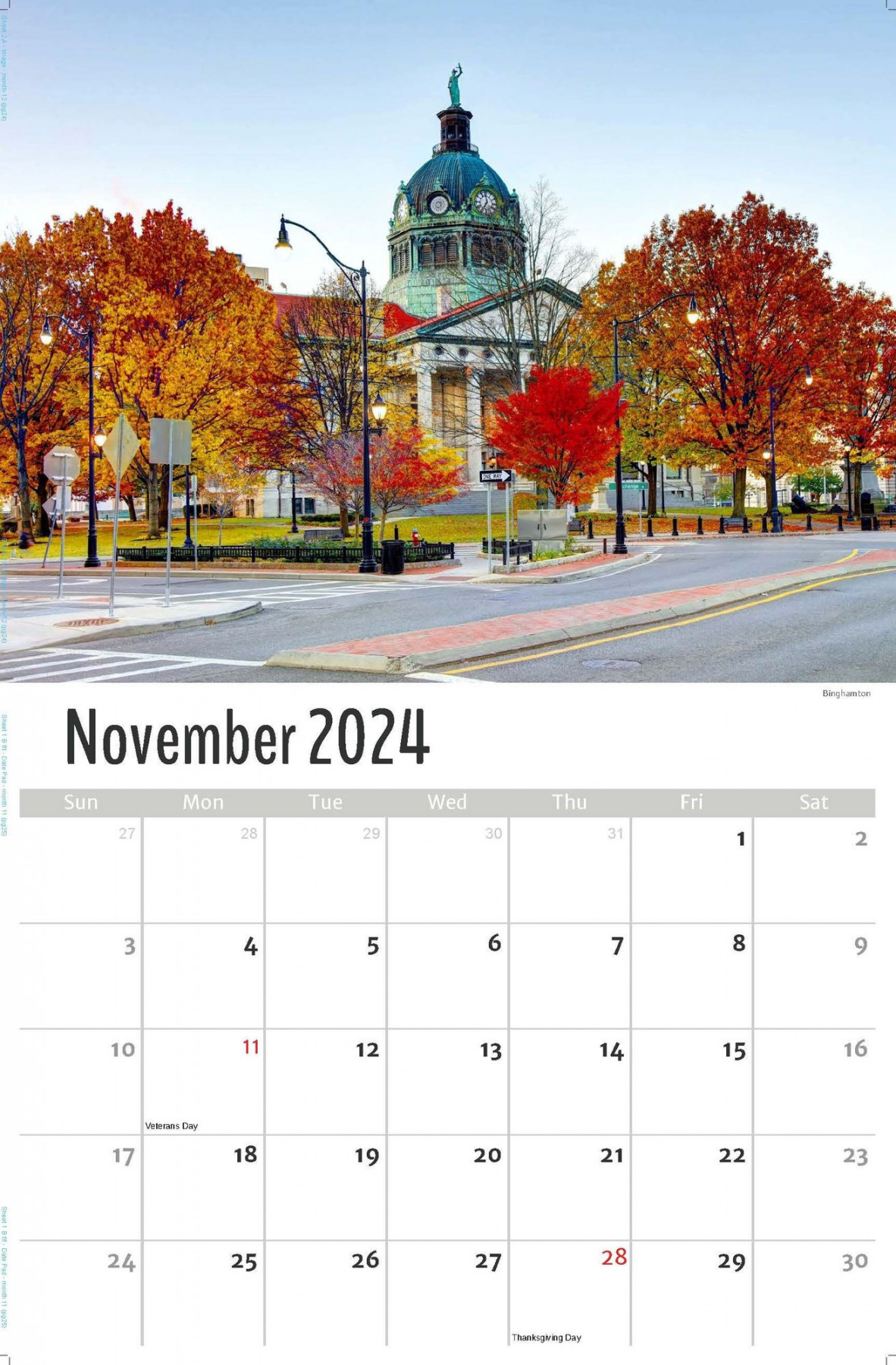 Wall Calendar  New York State Scenic