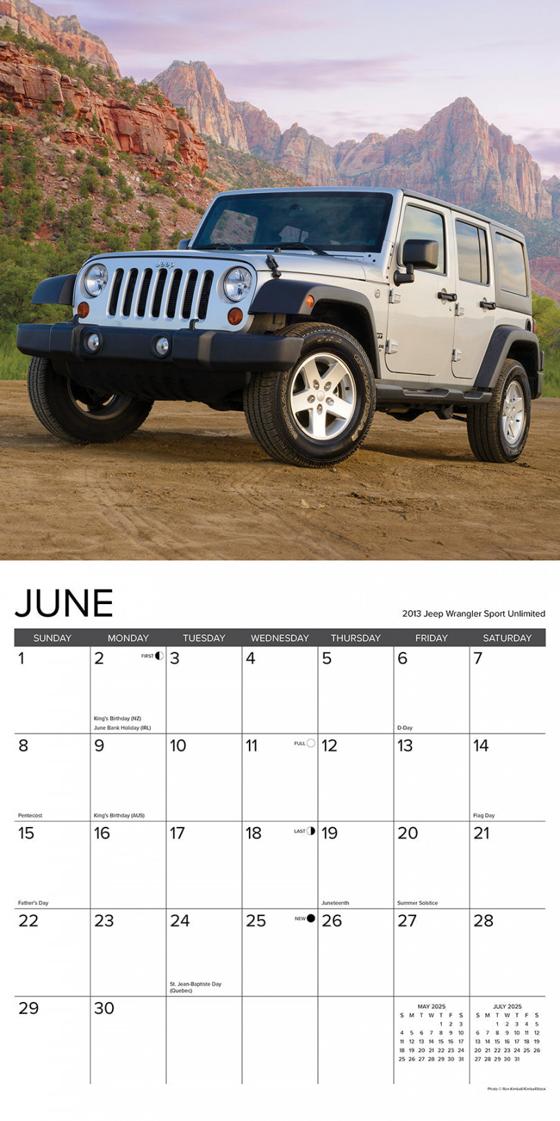 Jeep - Square Wall Calendar (US Only)