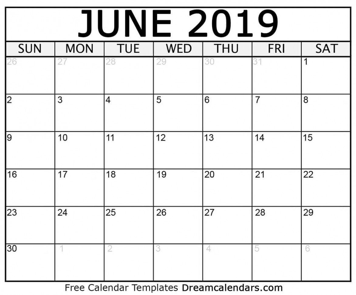 June calendar free printable with holidays and observances