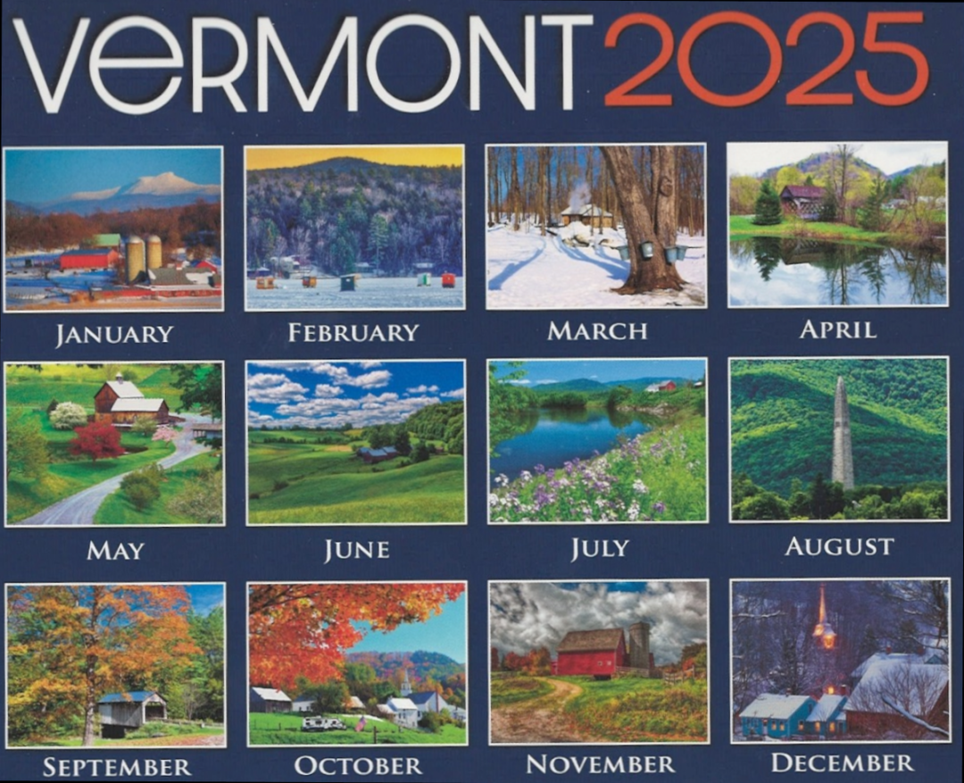 Vermont  Mini Wall Calendar