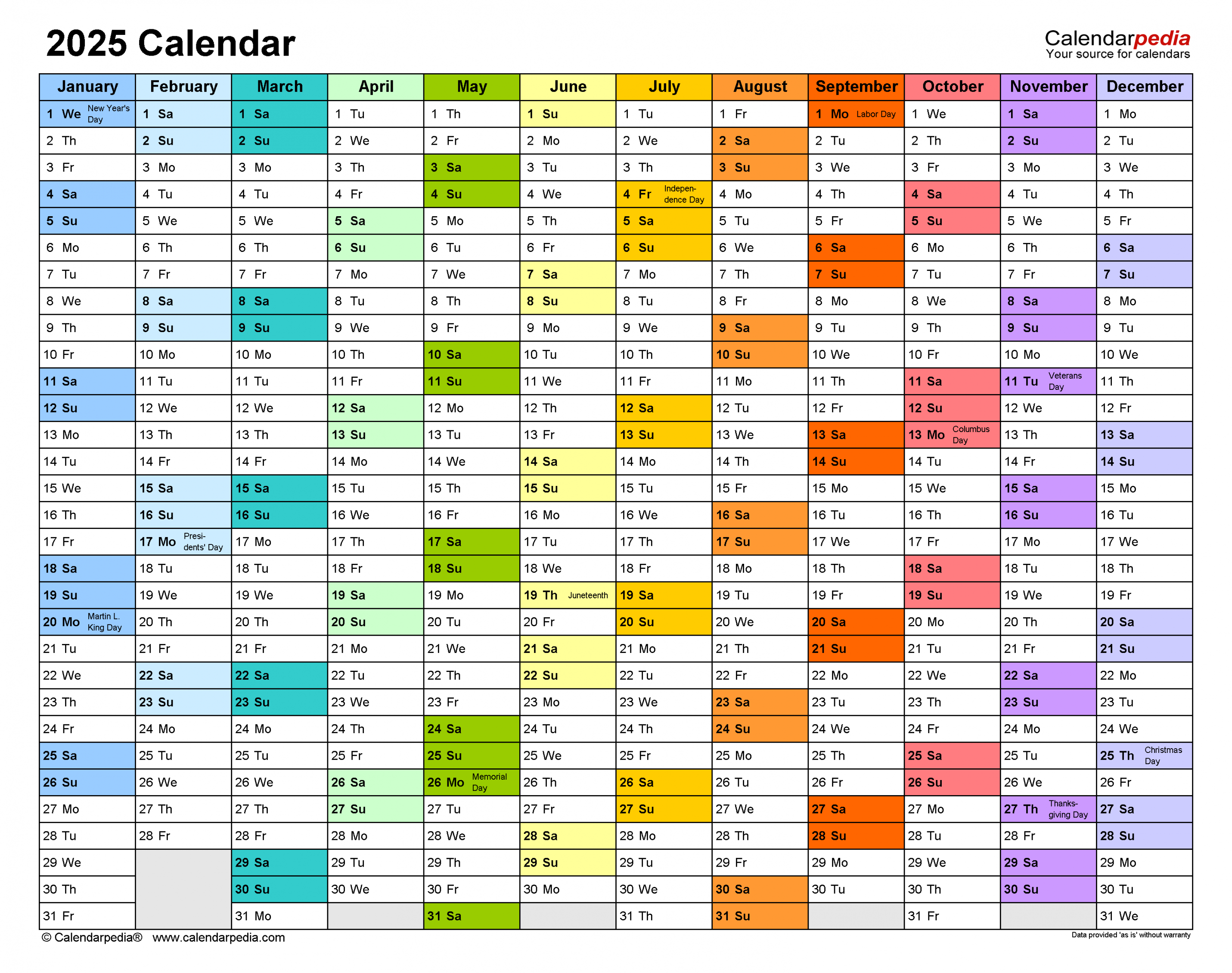 Calendar - Free Printable Excel Templates - Calendarpedia