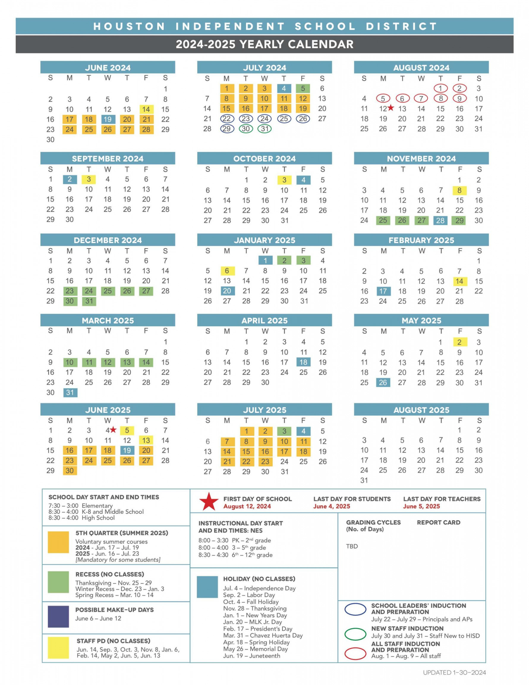 Hisd board of managers approves school calendar news blog