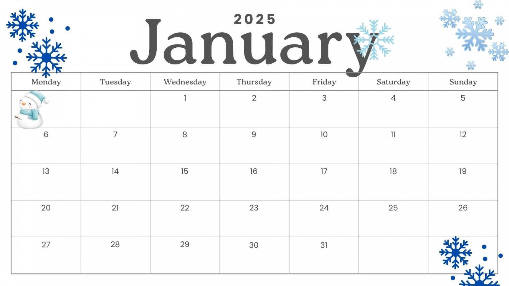 January  Calendar , printable , editable ( ai , eps , jpg , pdf , svg ,  png, dxf )