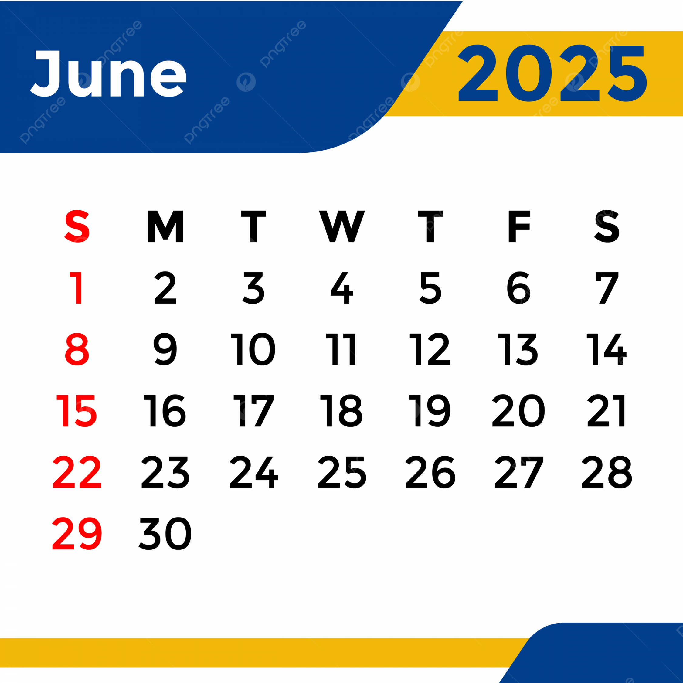 June calendar png transparent images free download vector