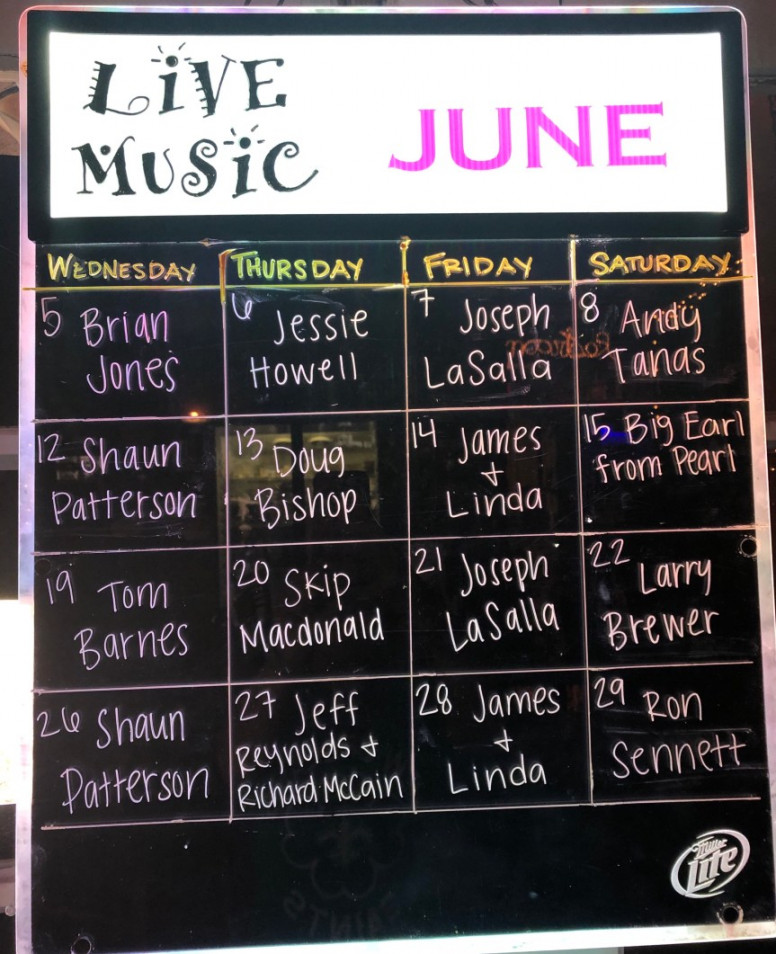 June live music calendar – where memories are made