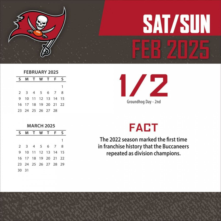 NFL Tampa Bay Buccaneers  Desk Calendar - Calendars