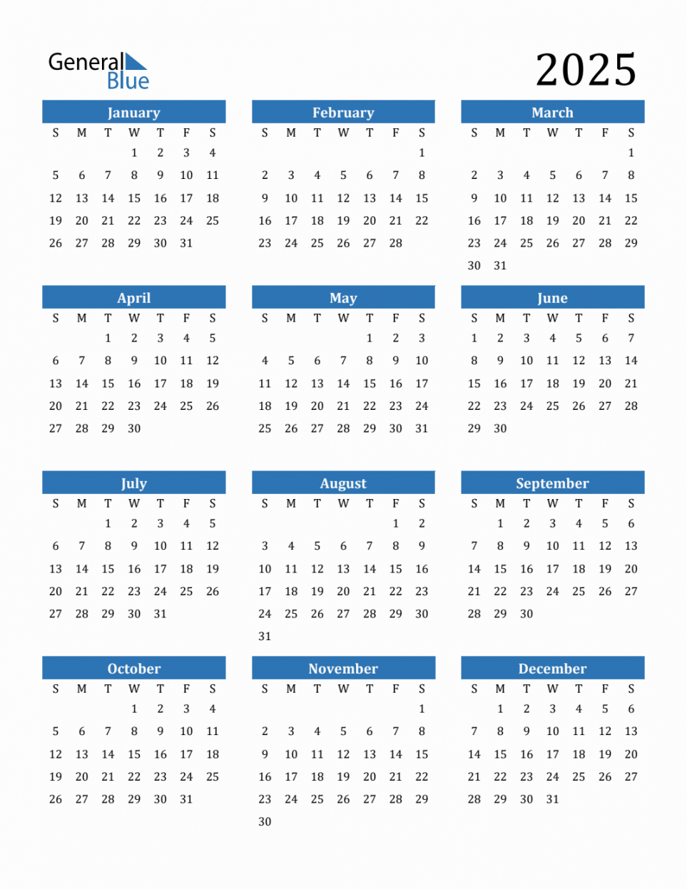 Free  Calendars in PDF, Word, Excel