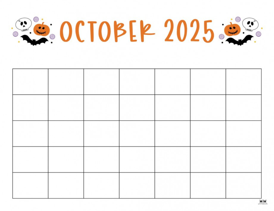 October  Calendars -  FREE Printables  Printabulls