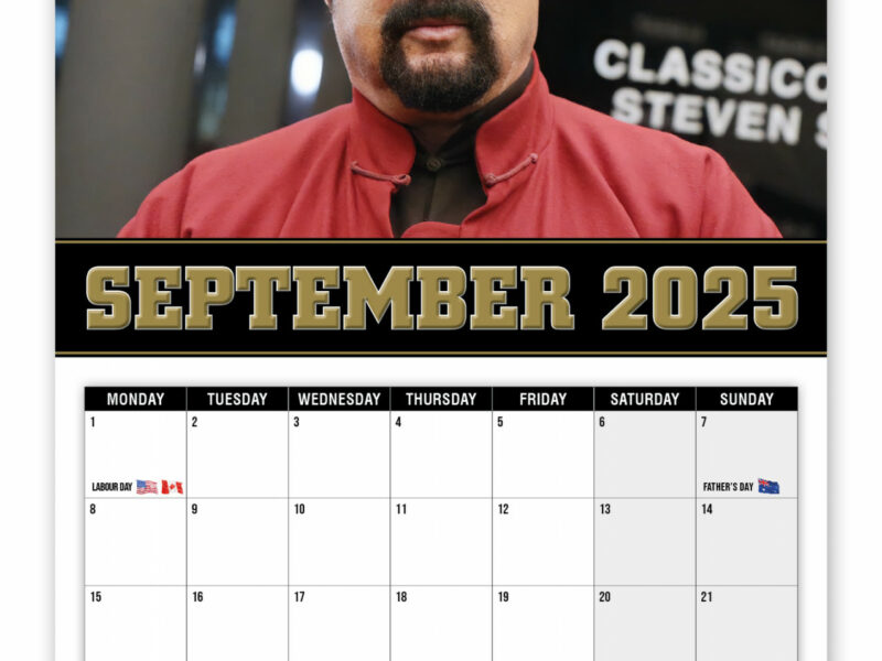 Steven seagal wall calendar the calendar king