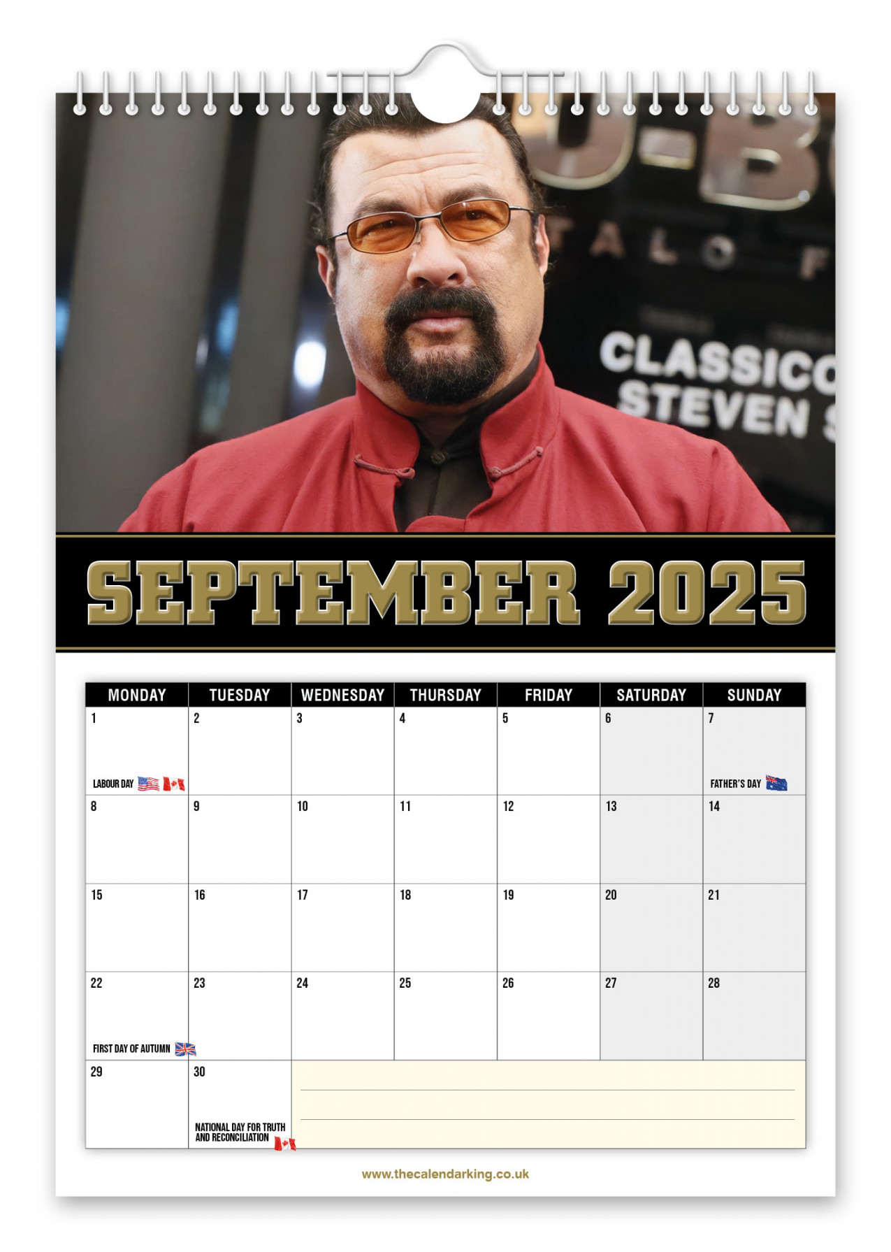 Steven Seagal -  Wall Calendar - The Calendar King