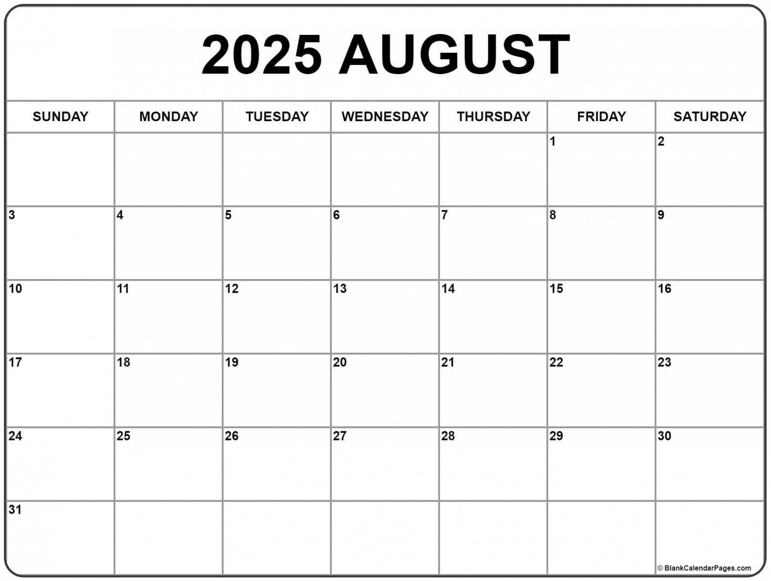 August calendar free printable calendars