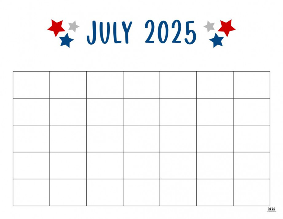 July calendars free printables printabulls
