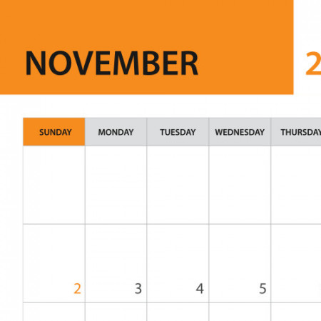 November  template calendar Royalty Free Vector Image