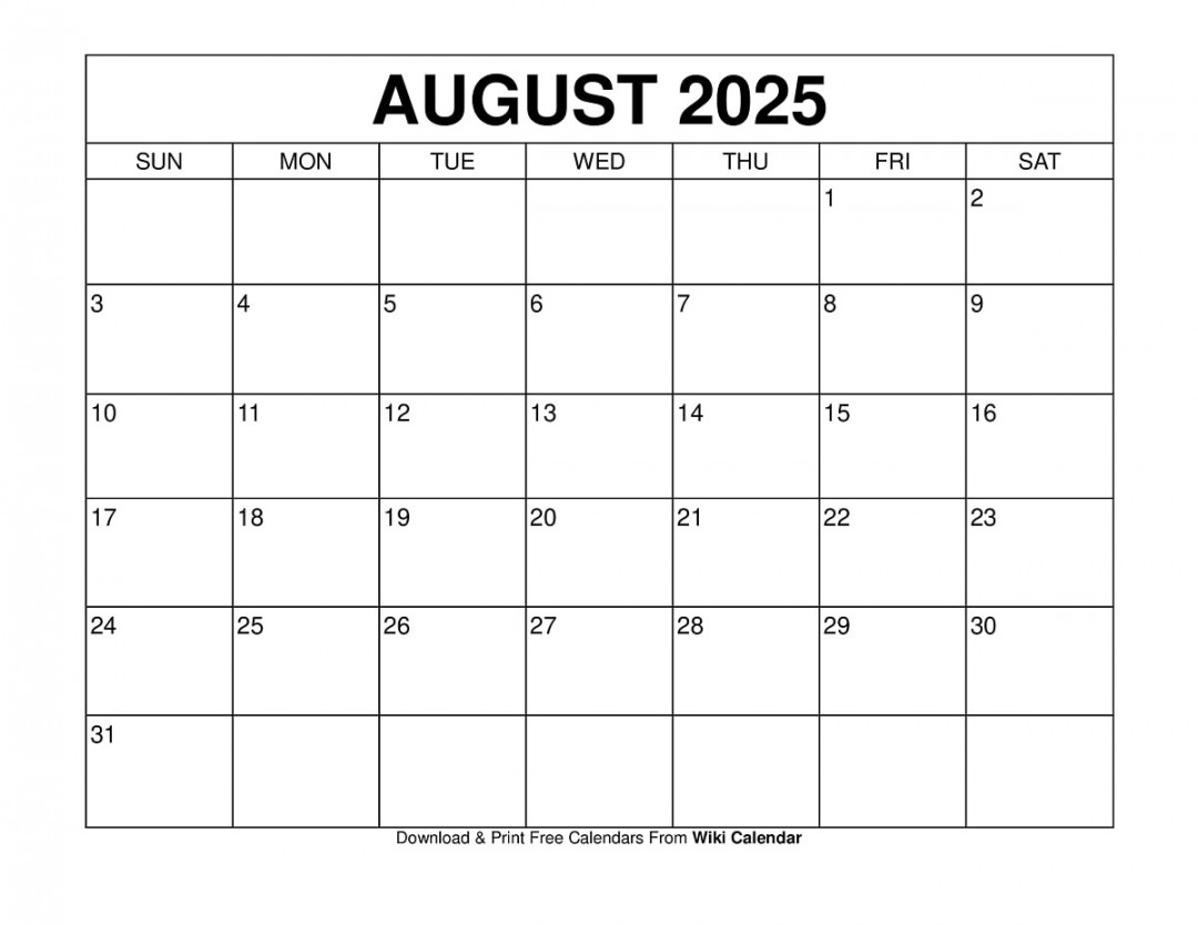 August calendar printable templates & more