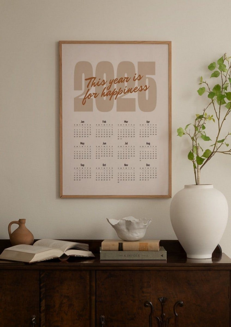 Bold calendar us poster