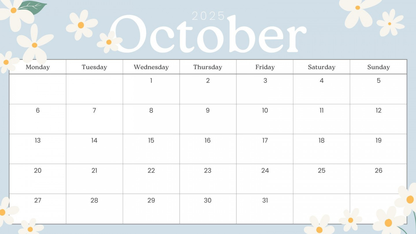 Free october calendar templates to customize canva